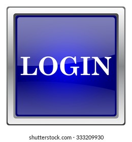 Login icon. Internet button on white background. EPS10 vector.