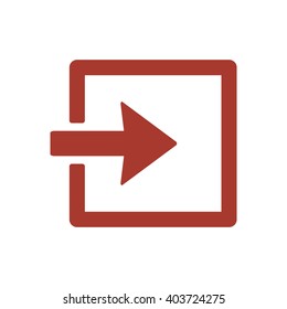 Login  icon,  isolated. Flat  design.