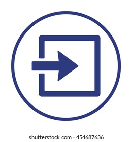 Login    icon,  isolated. Flat  design.