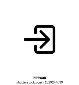 login icon line, design inspiration vector template for interface