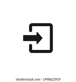 Icono de inicio de sesión en un fondo blanco