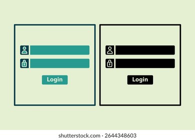 Login icon. icon related to UI elements. suitable for web site, app, user interfaces,element, printable etc. solid icon style. simple vector design editable