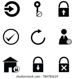 login icon set