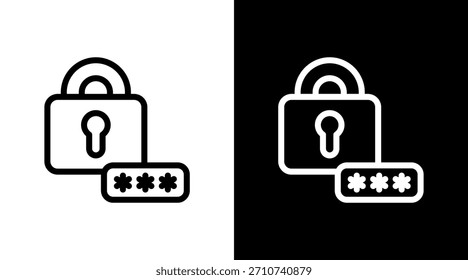 Inicio de sesión con diseño de conjunto de iconos