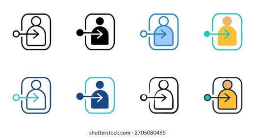 Conjunto de iconos de Inicio de sesión colección de estilos múltiples 
