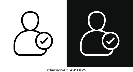 Login Icon Set. Vector Illustration