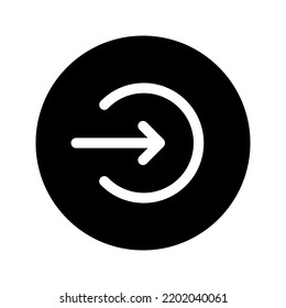 Login icon. sign symbol, vector illustration