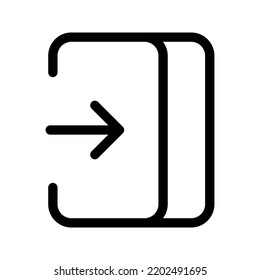 Login icon. sign symbol, vector illustration