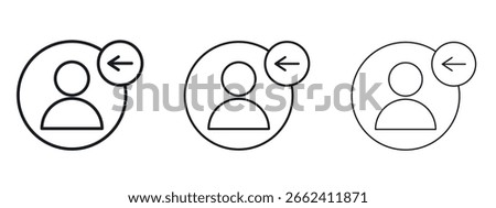 Login icon simple line design - Simple Vector Illustration