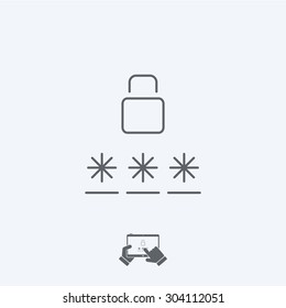 Login icon - Thin series