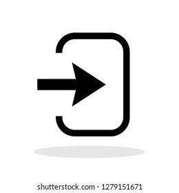 Login icon in trendy flat style. Vector Illustration EPS 10.