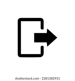 Icono de inicio de sesión en estilo plano moderno aislado en fondo blanco. Símbolo de aproximación para el diseño de tu sitio web, logotipo, aplicación, interfaz de usuario. Ilustración del vector, EPS10. Estilo plano para el diseño gráfico