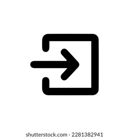 Login Icon in trendy flat style isolated on white background. Approach symbol for your web site design, logo, app, UI. Vector illustration, EPS10. Flat style for graphic design