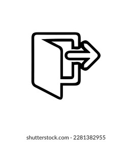 Login Icon in trendy flat style isolated on white background. Approach symbol for your web site design, logo, app, UI. Vector illustration, EPS10. Flat style for graphic design