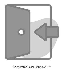 login Icon. User interface Vector Illustration, As a Simple Vector Sign and Trendy Symbol in Line Art Style, for Design and Websites, or Mobile Apps,