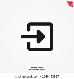 Login icon vector