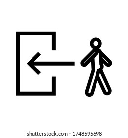 login icon vector for any purposes on white background