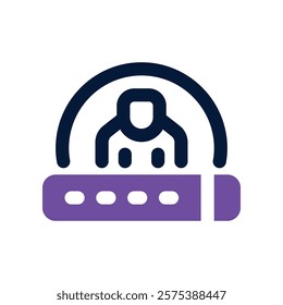 login icon. vector dual tone icon for your website, mobile, presentation, and logo design.