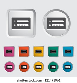 Login icon. Vector illustration.