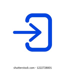 Login icon. Vector illustration