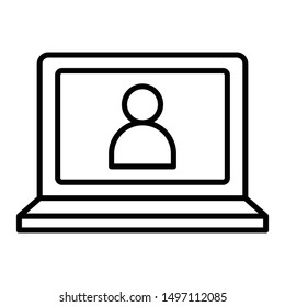 Login Icon, Vector Illustration, Business Outline