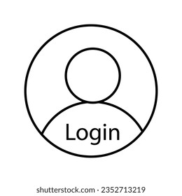 login icon vector illustration design