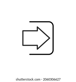 Login icon.  Vector illustration for graphic design, Web, UI, app.