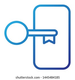 Login Icon, Vector Illustration,User Interface Colour Outline