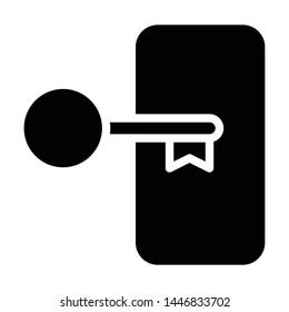 Login Icon, Vector Illustration,User Interface Glyph