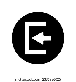 Login icon vector  isolated on white background