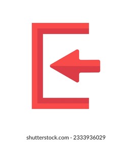 Login icon vector  isolated on white background