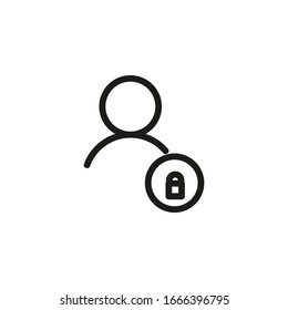 Login Icon Vector Line Symbol