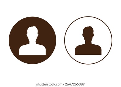 Símbolo de fila de Vector de icono de Inicio de sesión. Perfil predeterminado de Avatar del Vector de ícono de usuario de redes sociales. conjunto de íconos de personas. Vector de ícono de persona. Avatar, perfil de usuario, silueta neutral de género. Diseño EPS 10.