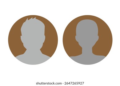 Símbolo de fila de Vector de icono de Inicio de sesión. Perfil predeterminado de Avatar del Vector de ícono de usuario de redes sociales. conjunto de íconos de personas. Vector de ícono de persona. Avatar, perfil de usuario, silueta neutral de género. Diseño EPS 10.