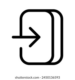 Icono de Inicio de sesión Ilustración de diseño de símbolo de Vector