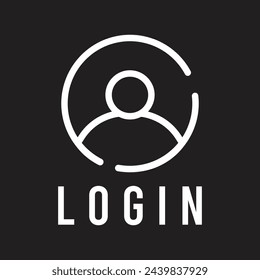 icono de inicio de sesión plantilla vectorial ilustración logo diseño