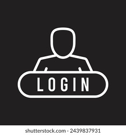 login icon vector template illustration logo design