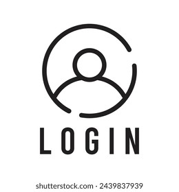 login icon vector template illustration logo design