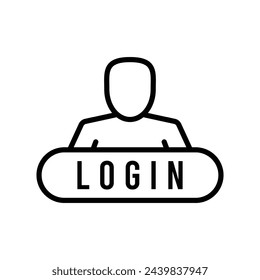login icon vector template illustration logo design