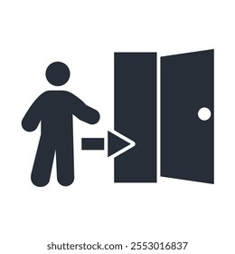 login icon. vector.Editable stroke.linear style sign for use web design,logo.Symbol illustration.