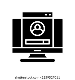 icono de inicio de sesión para su sitio web, móvil, presentación y diseño de logotipo.