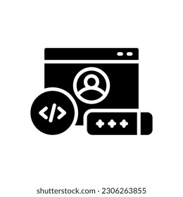 Login-Symbol für Ihre Website, Ihr Handy, Ihre Präsentation und Ihr Logo-Design.
