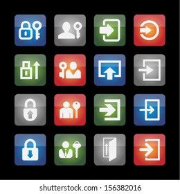 Login icons for site