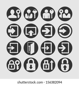 Login icons for site