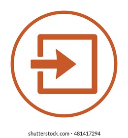 Login   icon,vector. Flat design.