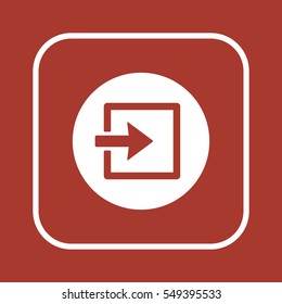 Login   icon,vector. Flat design.