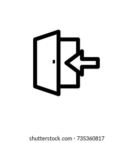 login icon,vector illustration. Flat design style. vector login icon illustration isolated on White background, login icon Eps10.