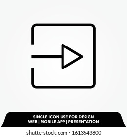 login line icon design vector illustration