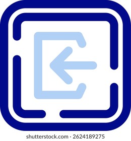 Design de ícone de vetor de linha de logon