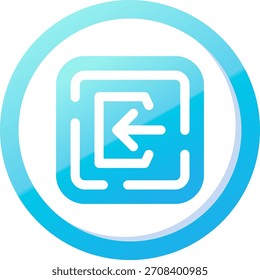 Línea de Inicio de sesión Vector Icon Design